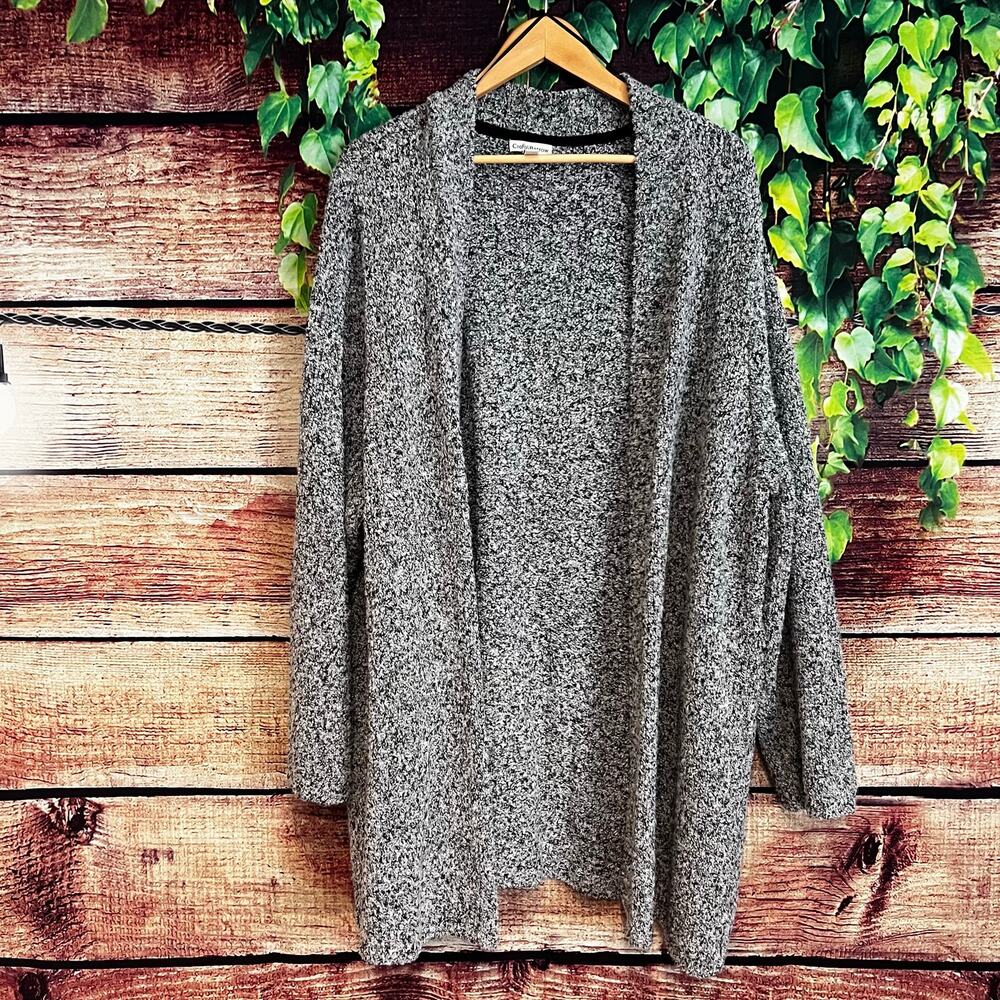 Croft & Barrow Open Front Knit Sweater Size 3X Plus Cardigan Business Casual